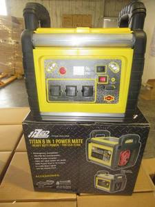 lot 16 image: TITAN 6 IN 1 POWER MATE HEAVY DUTY POWER-700 CCA 22AH. MODEL# 533-USA. NEW IN UNOPENED BOX.