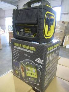 lot 23 image: TITAN 8 IN 1 POWER MATE PORTABLE POWER STATION. NEW IN UNOPENED BOX.