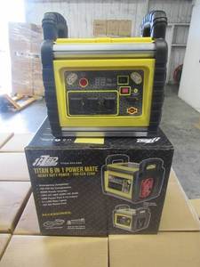 lot 51 image: TITAN 6 IN 1 POWER MATE HEAVY DUTY POWER-700 CCA 22AH. MODEL# 533-USA. NEW IN UNOPENED BOX.