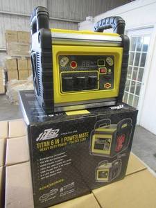 lot 55 image: TITAN 6 IN 1 POWER MATE HEAVY DUTY POWER-700 CCA 22AH. MODEL# 533-USA. NEW IN UNOPENED BOX.