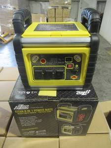 lot 63 image: TITAN 6 IN 1 POWER MATE HEAVY DUTY POWER-700 CCA 22AH. MODEL# 533-USA. NEW IN UNOPENED BOX.