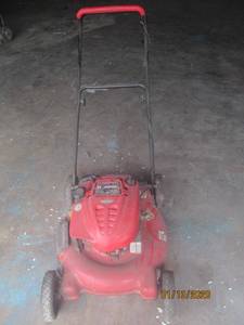 lot 60 image: TROY BILT LAWNMOWER