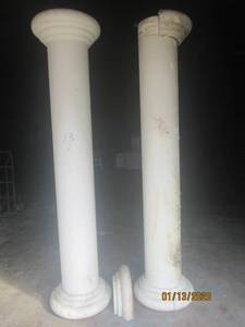 lot 67 image: STYROFOAM DECORATIVE COLUMNS