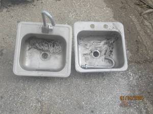 lot 217 image: STAINLESS STEEL SINKS