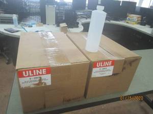 lot 231 image: ULINE 16OZ NATURAL CYLINDERS