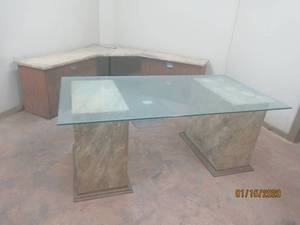 lot 232 image: CUSTOM OFFICE DESK AND FILING DESK&nbsp