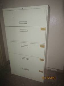 lot 235 image: LATERAL 5 DRAWER FILE CABINET