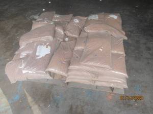 lot 250 image: 40 BAGS KOTE KRYSTAL QUARTZ COLOR GRANULES SEE PIC FOR COLOR