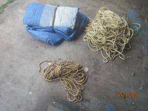 lot 261 image: ROPE AND TARPS