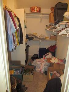 lot 14 image: CLOSET LOT INCLUDING MENS SPORTS COATS, BOOTS SIZE 8 12, SHOES, BLUE JEANS, BELTSBAGS OF SOCKS AND MORE