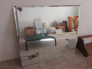 lot 29 image: BEVELED MIRROR 30 X 28