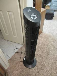 lot 104 image: SUNTER ELECTRIC FAN MODEL# F-7501 WITH REMOTE