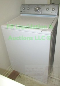 lot 1 image: Maytag High Efficiency Top-Load Washer model MVWC360AW0