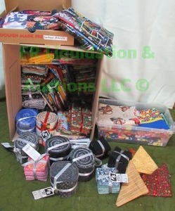 lot 17 image: Assorted sewing and quilting fabrics as shown