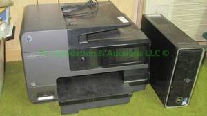 lot 25 image: Dell inspiron D06S & HP officejet pro 8610 all-in-one printer