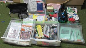lot 35 image: Assorted sewing notions and patterns plus as shown
