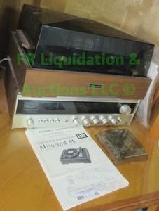 lot 43 image: Retro ELAC miracord 46 turntable & Realistic STA-77A AMFM stereo receiver