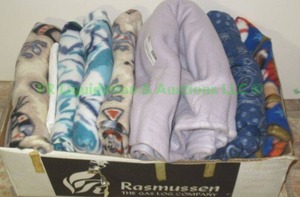 lot 106 image: Assorted fleece fabrics as shown