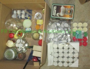 lot 114 image: Assorted candles & tea lights plus