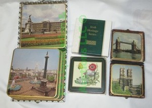 lot 163 image: Mid century Win-El-Ware made in England and Irish Heritage coaster sets