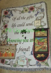 lot 343 image: friendship wall tapestry plus