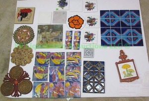 lot 121 image: Ceramic & other hot pan trivets