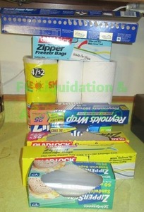 lot 124 image: Zip-Loc bags, Reynolds wrap & Paper towels