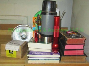 lot 132 image: Assorted books and household items