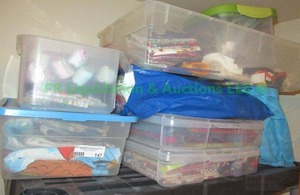 lot 147 image: Assorted sewing & quilting fabrics and supplies