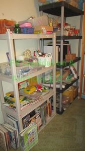 lot 148 image: Sterilite storage shelves, 2 count. Contents Not included