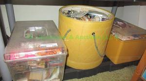 lot 155 image: Sewing notions in carry cases, 3 cases packed full, generous quantity