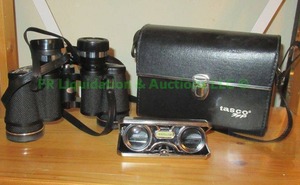 lot 158 image: Tasco 318Z wide angle binoculars and opera glasses