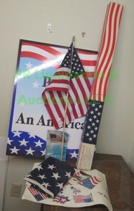 lot 175 image: Patriotic collectibles including Old Glory plus