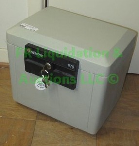 lot 214 image: Sentry 1170 Insulated filling box with keys