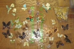 lot 221 image: Fabric butterfly collection and more