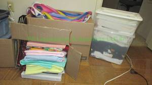 lot 226 image: Assorted sewing and quilting fabrics plus as shown