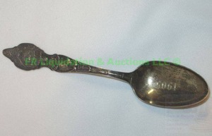 lot 354 image: Sterling Antique 1909 Commemorative spoon Maine enters the union March 15th 1820