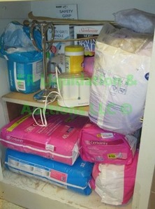 lot 228 image: Certainty adult pads and other health related items