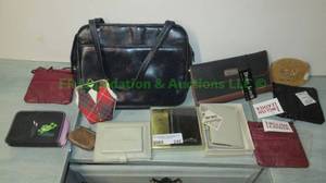 lot 249 image: Made in Spain leather purse, Bruno Lorelli & English Leather wallets, and more