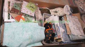 lot 237 image: Assorted sewing & quilting fabrics, accessories plus as shown