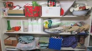 lot 304 image: Holiday decor, hand towels, tiles and more as shown