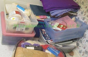 lot 277 image: Assorted sewing and quilting fabrics and patterns plus as shown