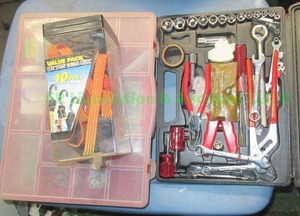 lot 315 image: Misc. hand tools kit and hardware