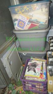 lot 320 image: Assorted sewing and quilting fabrics and more as shown
