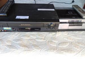 lot 164 image: VHS rewinder untested Sony VHS tape player looks new with remote