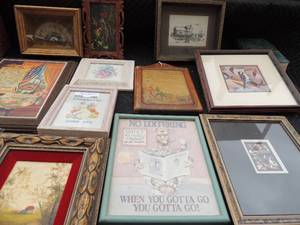 lot 242 image: LOT OF FRAMED ART, INSPIRATIONAL PLAQUES, & PHOTO