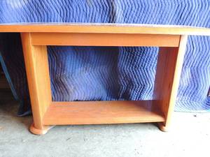 lot 334 image: set of 4 coffee tables that match -  lift table 16 x50x28,  lifted 26.     2 small side tables 22x26x23      couch table 29x16x29