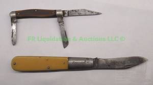 lot 27 image: Vintage Remington celluloid handle & Old Timer pocket knives