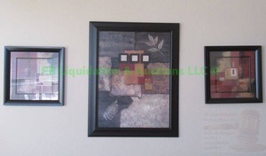lot 115 image: Framed Modern art prints, 3 total