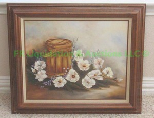 lot 134 image: Original oil painting framed, 26 x 22